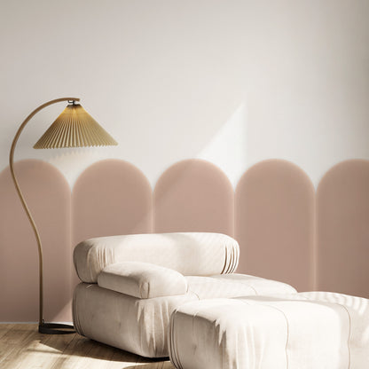 Upholstered Panel Magic Velvet Powder Pink 30cm