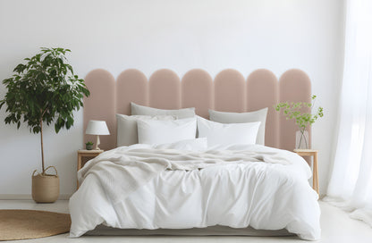 Upholstered Panel Magic Velvet Powder Pink 20cm