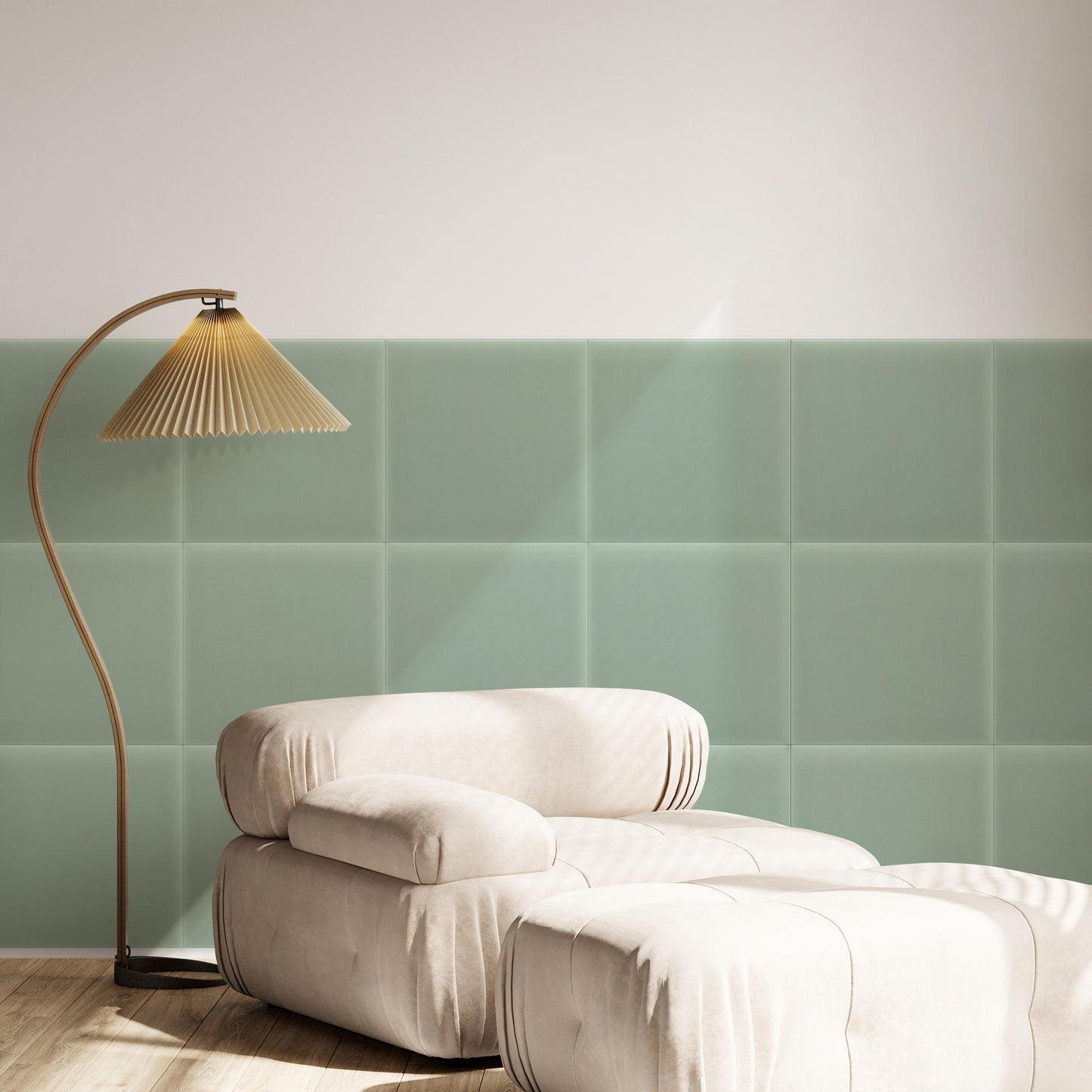 Upholstered Panel Magic Velvet Mint