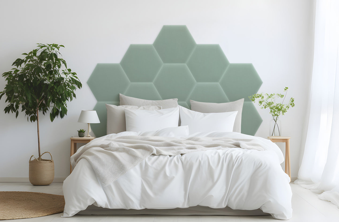 Upholstered Panel Magic Velvet Mint