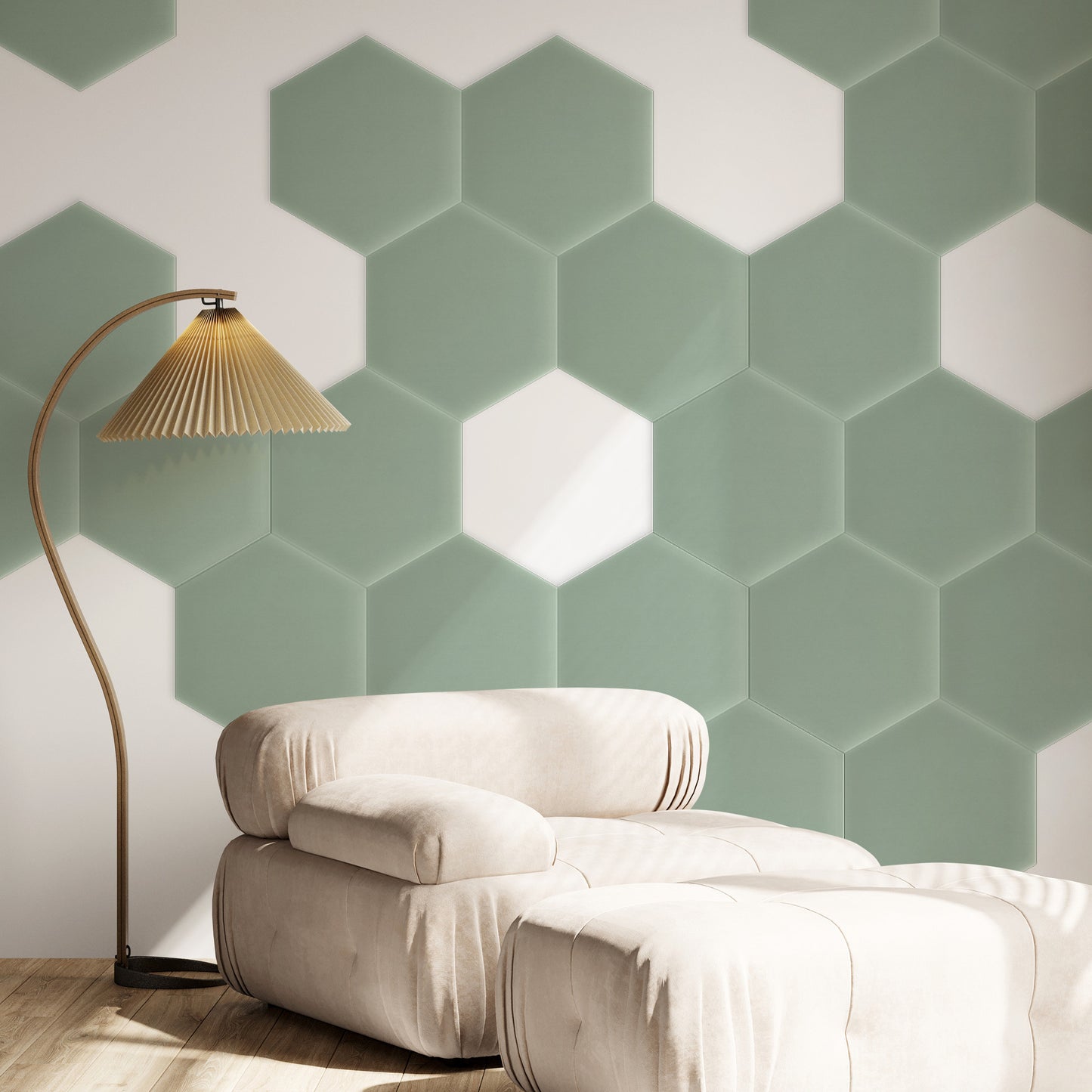 Upholstered Panel Magic Velvet Mint