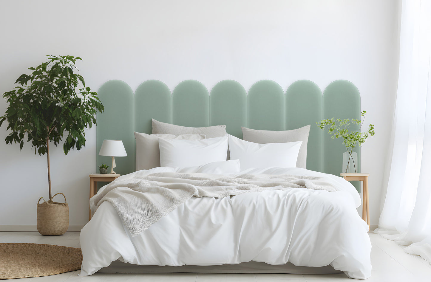 Upholstered Panel Magic Velvet Mint 20cm