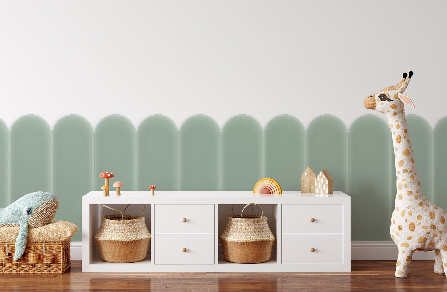 Upholstered Panel Magic Velvet Mint 20cm