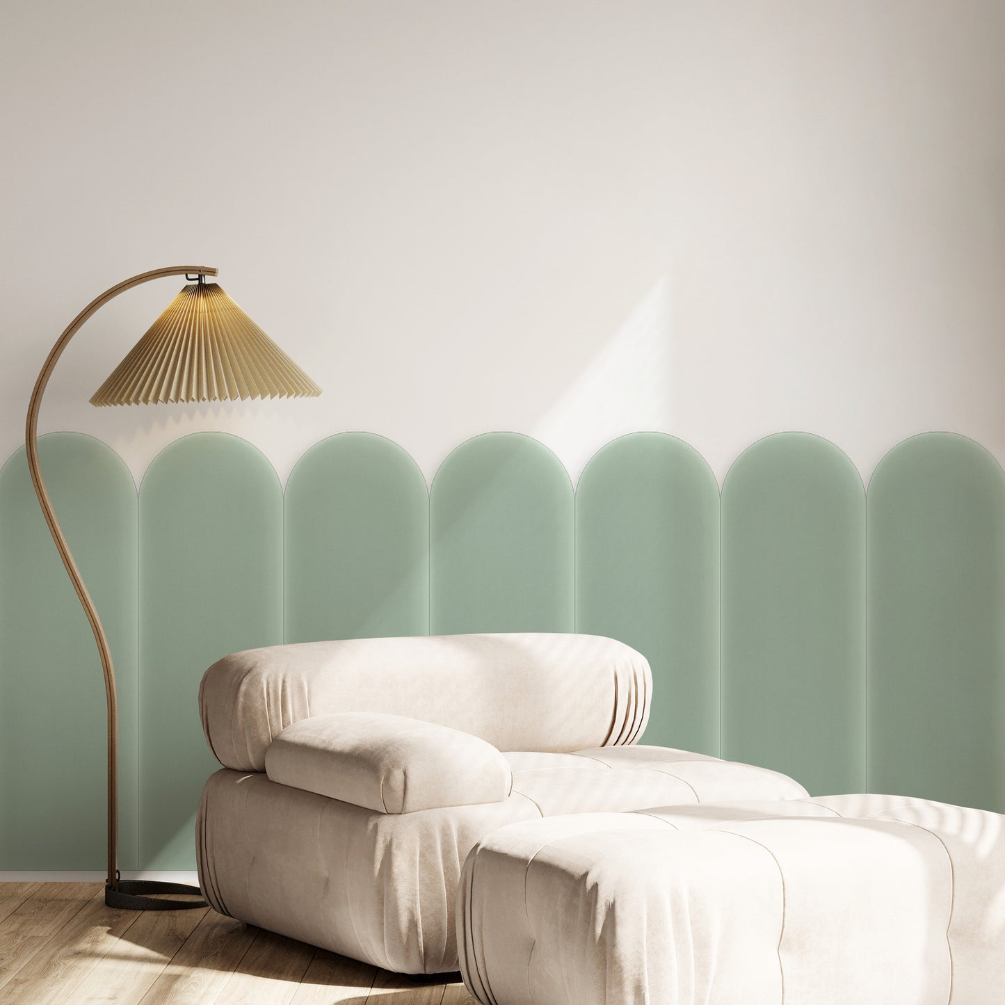 Upholstered Panel Magic Velvet Mint 20cm