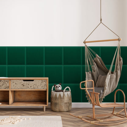 Upholstered Panel Magic Velvet Bottle Green