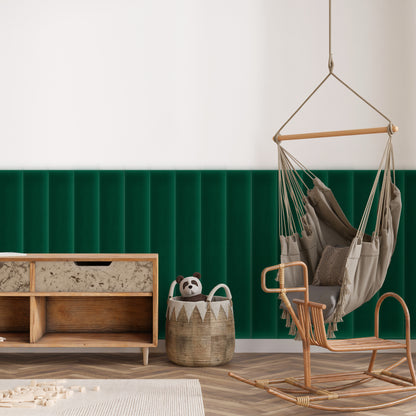 Upholstered Panel Magic Velvet Bottle Green