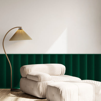 Upholstered Panel Magic Velvet Bottle Green