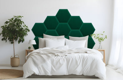 Upholstered Panel Magic Velvet Bottle Green