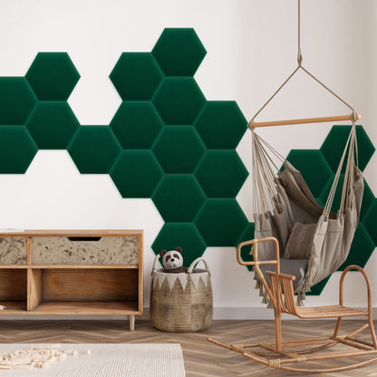 Upholstered Panel Magic Velvet Bottle Green