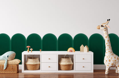 Upholstered Panel Magic Velvet Bottle Green 30cm