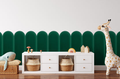 Upholstered Panel Magic Velvet Bottle Green 20cm