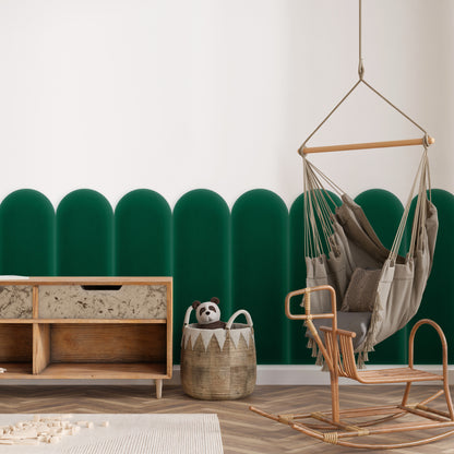 Upholstered Panel Magic Velvet Bottle Green 20cm