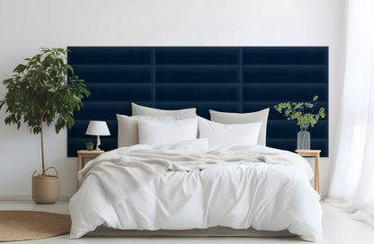Upholstered Panel Magic Velvet Navy Blue