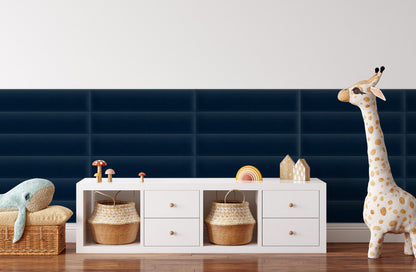 Upholstered Panel Magic Velvet Navy Blue