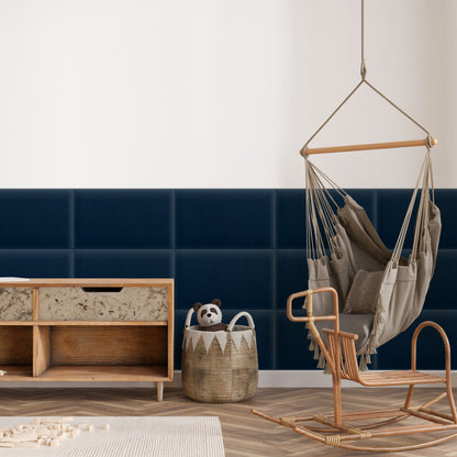 Upholstered Panel Magic Velvet Navy Blue