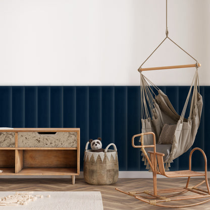 Upholstered Panel Magic Velvet Navy Blue