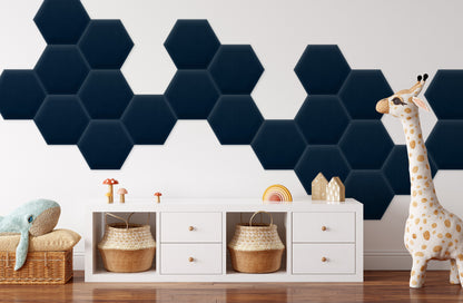 Upholstered Panel Magic Velvet Navy Blue