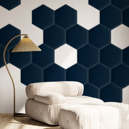 Upholstered Panel Magic Velvet Navy Blue