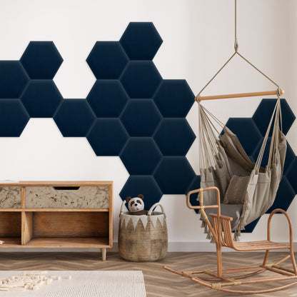 Upholstered Panel Magic Velvet Navy Blue