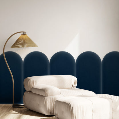 Upholstered Panel Magic Velvet Navy Blue 30cm