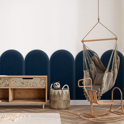 Upholstered Panel Magic Velvet Navy Blue 30cm