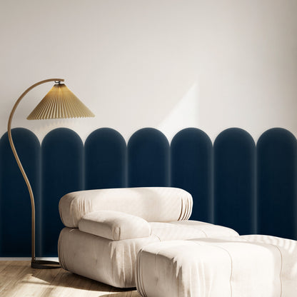 Upholstered Panel Magic Velvet Navy Blue 20cm