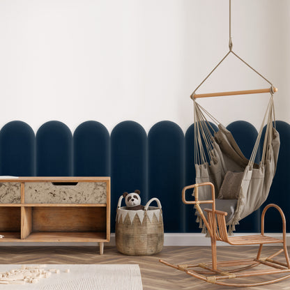 Upholstered Panel Magic Velvet Navy Blue 20cm