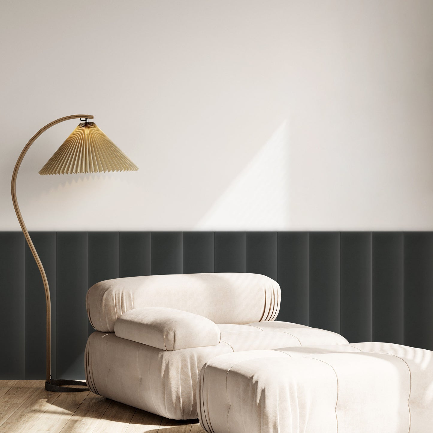 Upholstered Panel Magic Velvet Graphite