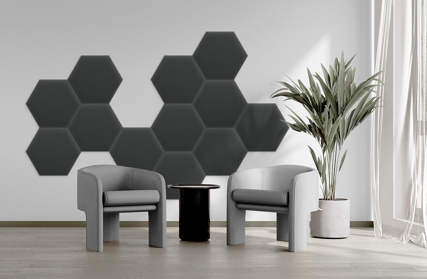 Upholstered Panel Magic Velvet Graphite