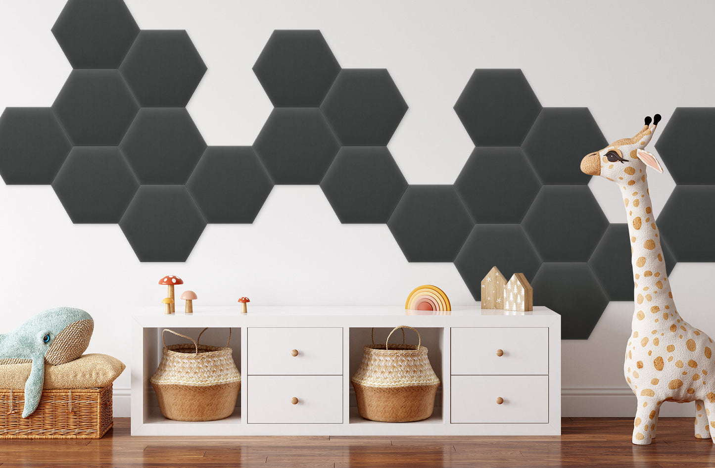 Upholstered Panel Magic Velvet Graphite