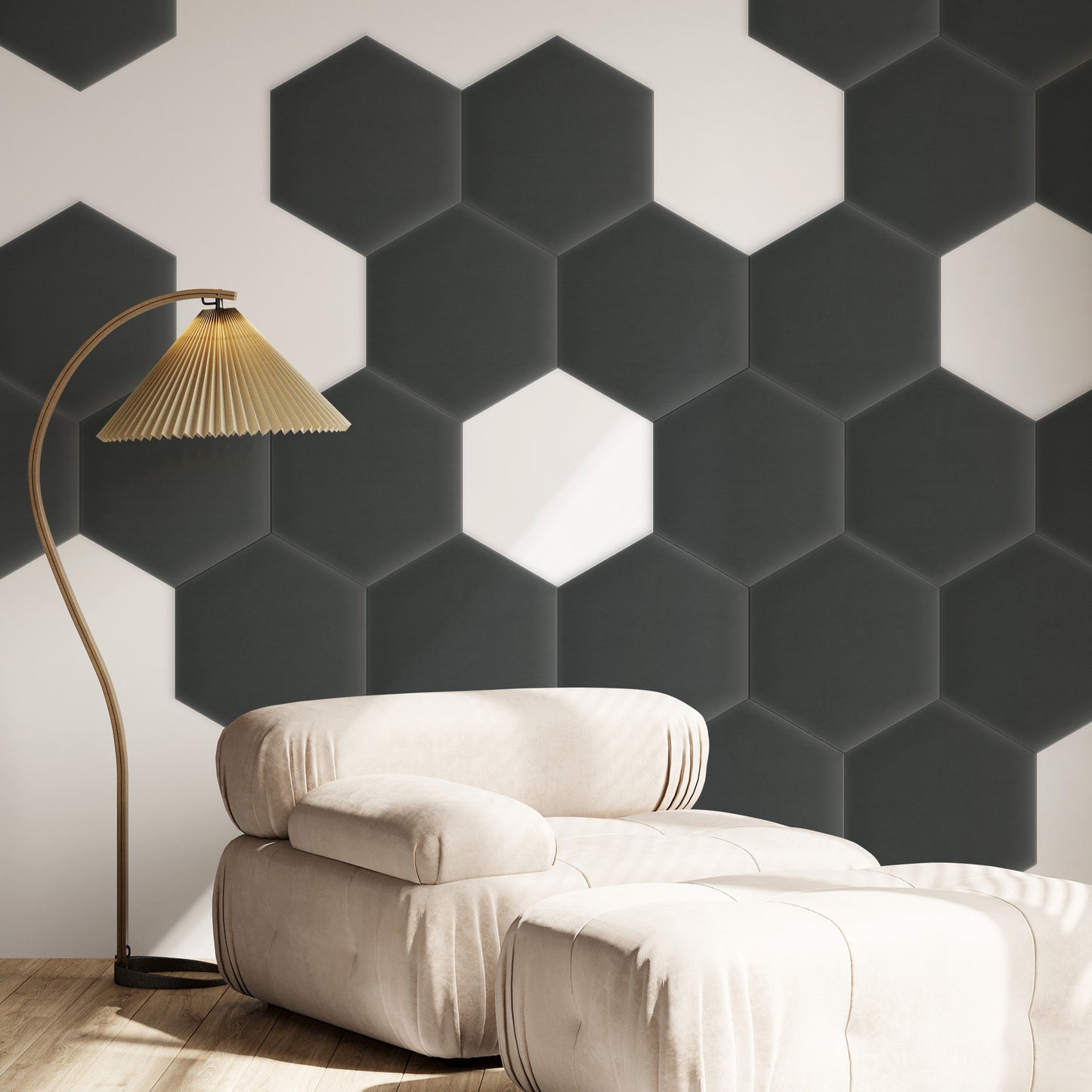 Upholstered Panel Magic Velvet Graphite