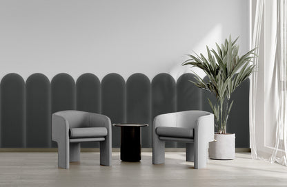 Upholstered Panel Magic Velvet Graphite 20cm