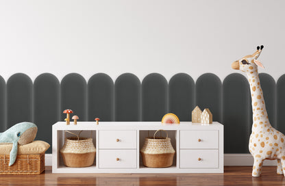 Upholstered Panel Magic Velvet Graphite 20cm