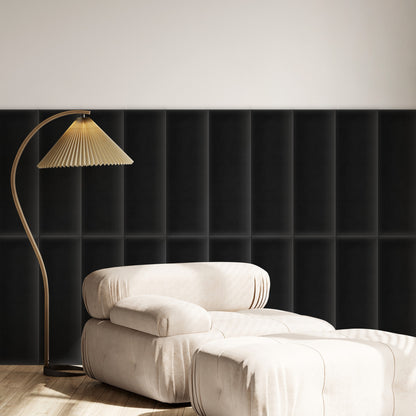 Upholstered Panel Magic Velvet Black