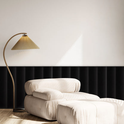 Upholstered Panel Magic Velvet Black