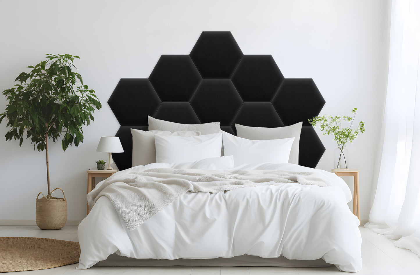 Upholstered Panel Magic Velvet Black