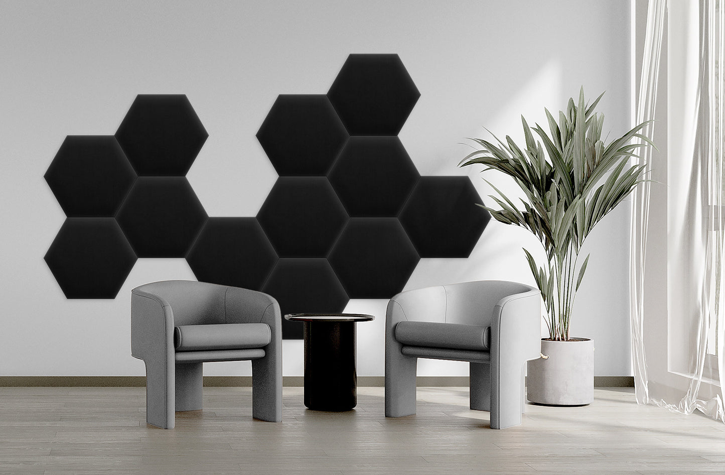 Upholstered Panel Magic Velvet Black