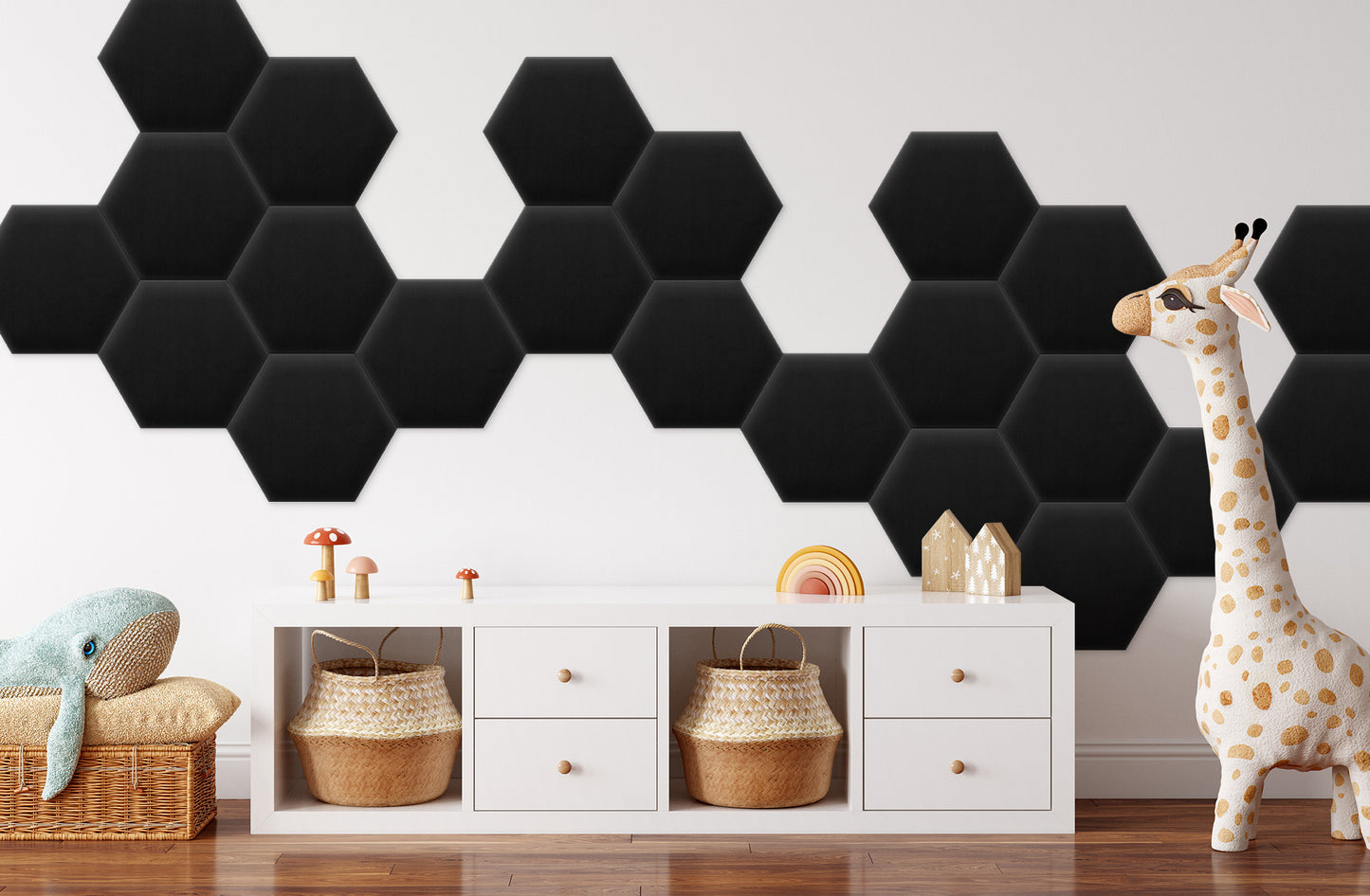 Upholstered Panel Magic Velvet Black