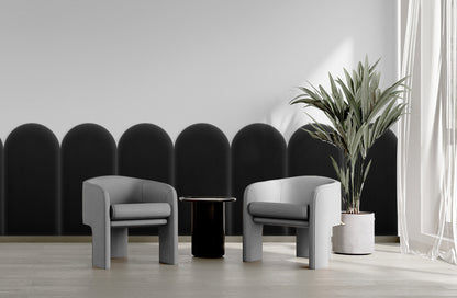 Upholstered Panel Magic Velvet Black 30cm