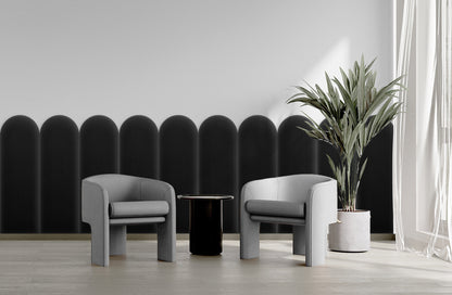 Upholstered Panel Magic Velvet Black 20cm