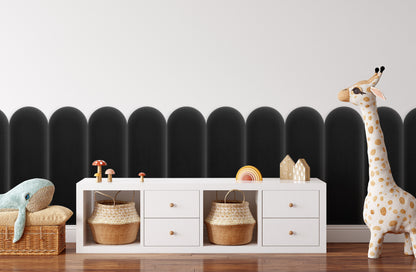 Upholstered Panel Magic Velvet Black 20cm