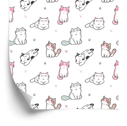 Wallpaper For Children - Cats As From Cartoons