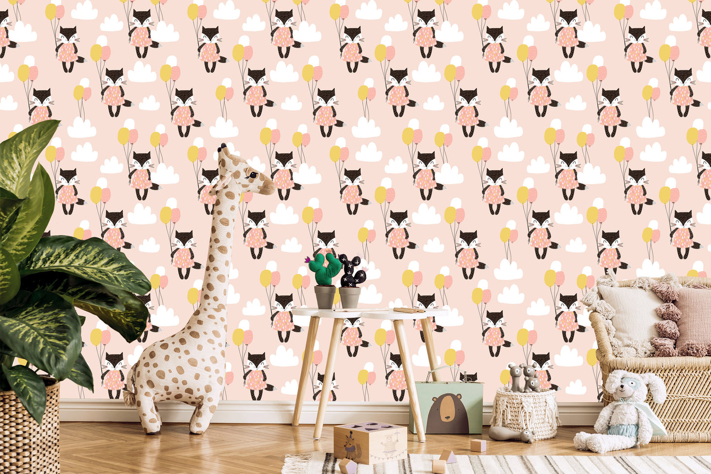 Wallpaper For Children - Cats Among Clouds