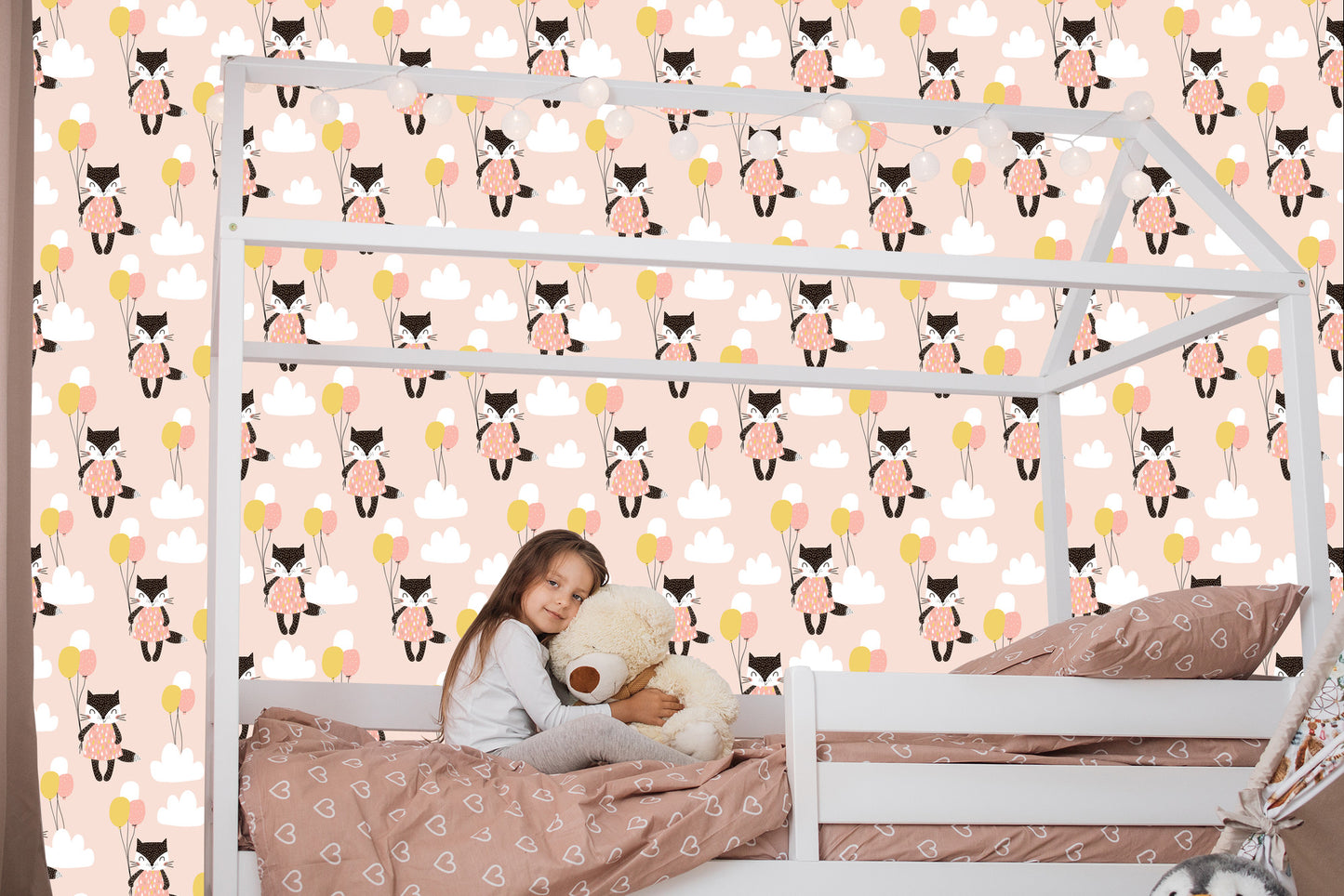 Wallpaper For Children - Cats Among Clouds