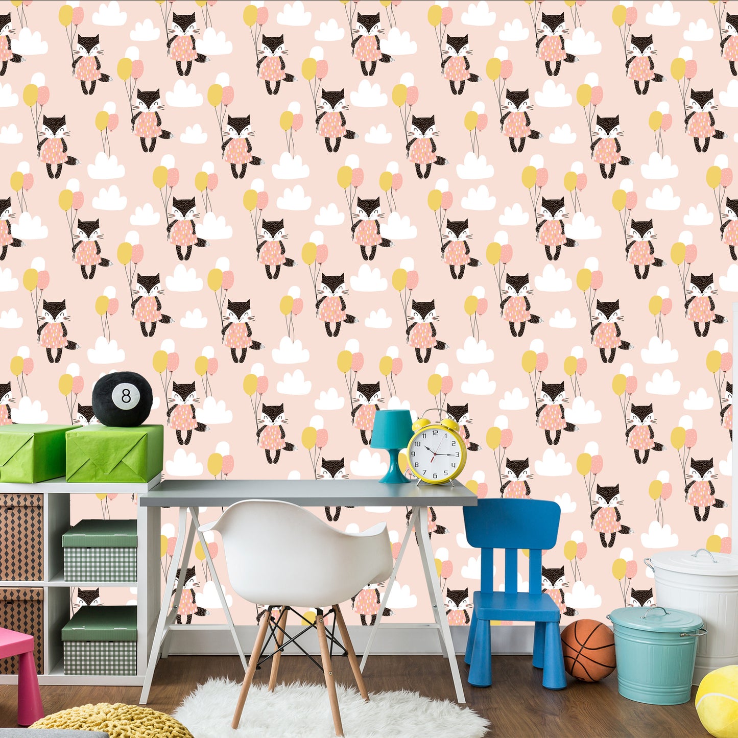 Wallpaper For Children - Cats Among Clouds