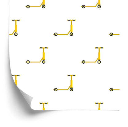 Wallpaper Yellow Scooters