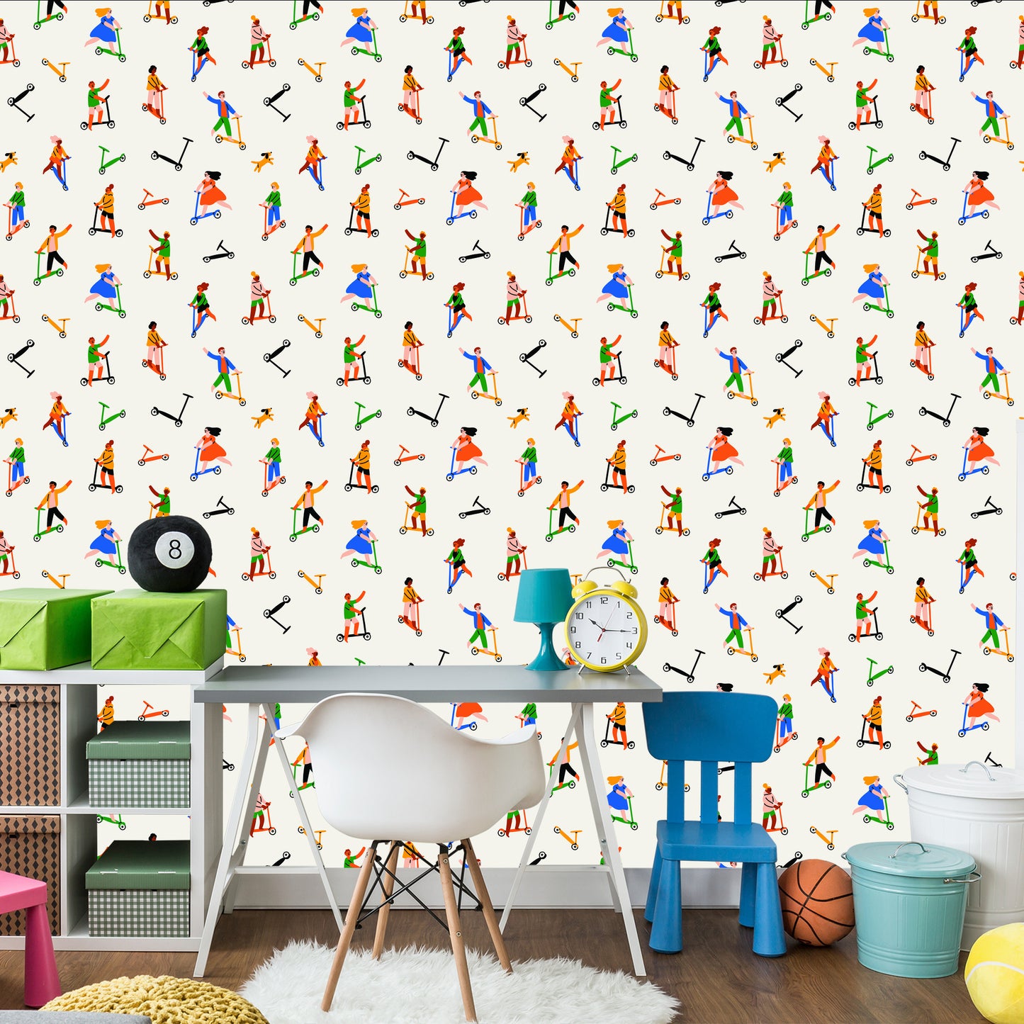 Wallpaper People On Scooters