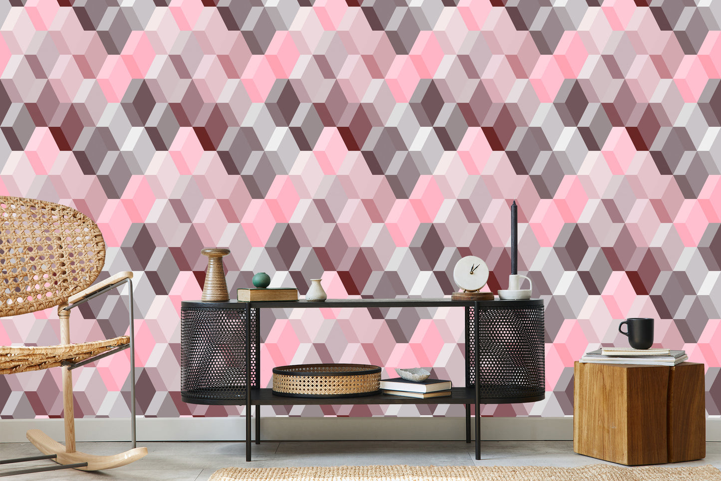 Wallpaper 3D - Modernist Geometric Pattern