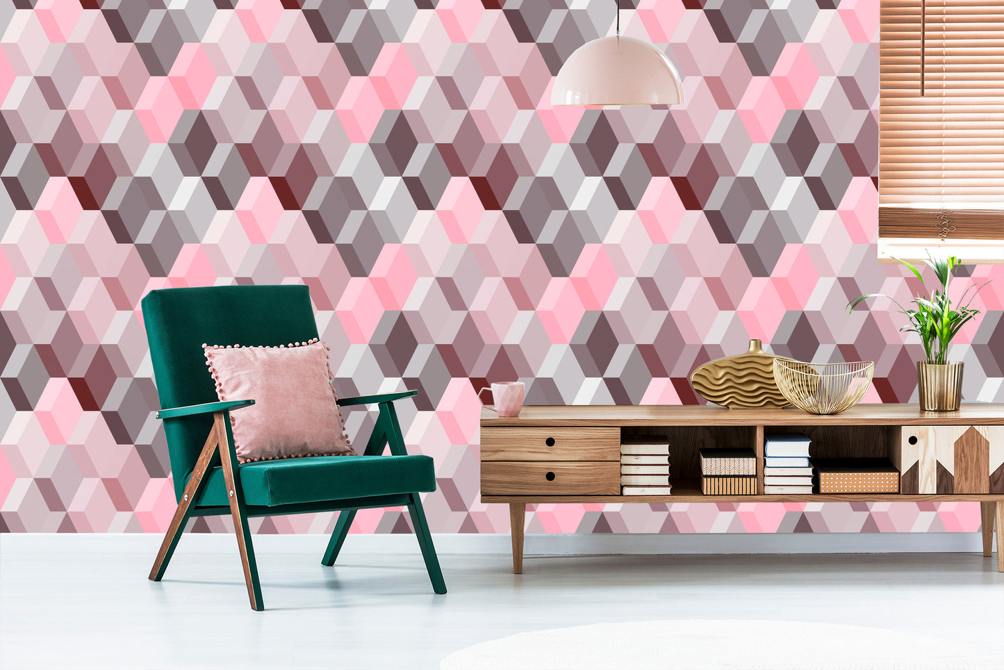 Wallpaper 3D - Modernist Geometric Pattern