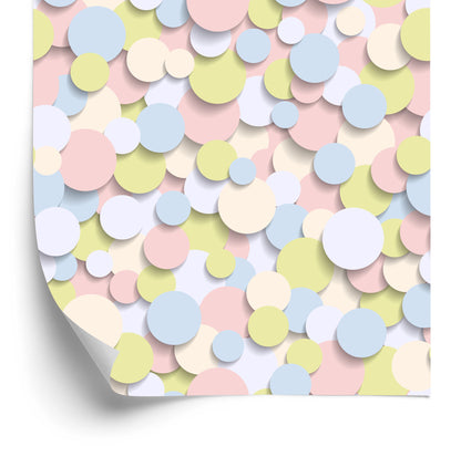 Wallpaper Colorful Circles - 3D Effect